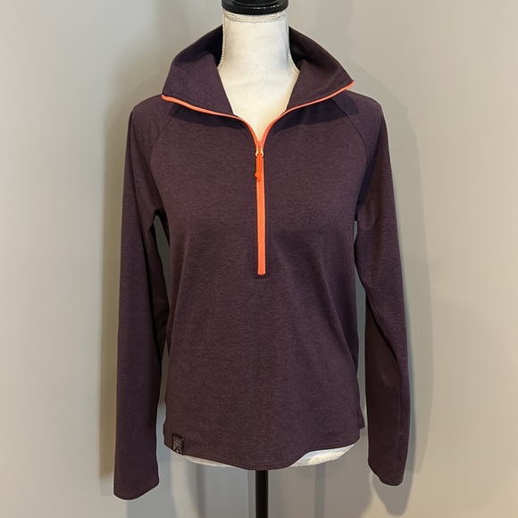 Oiselle Luz Half Zip Jacket Purple - Picture 4 of 6